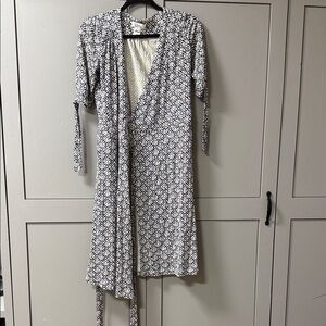 Lilly Pulitzer for Target Black and White Patterned Long Sleeve Dress